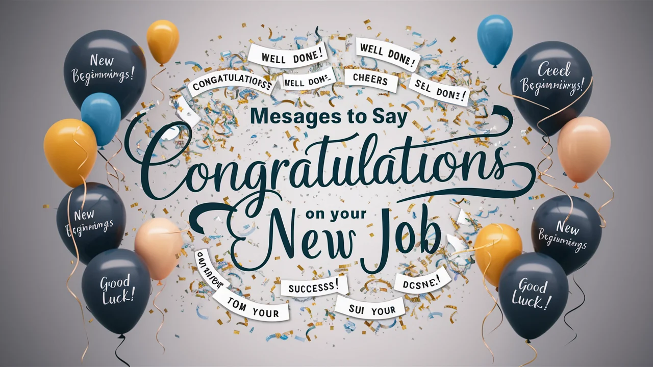 Congratulations on Your New Job