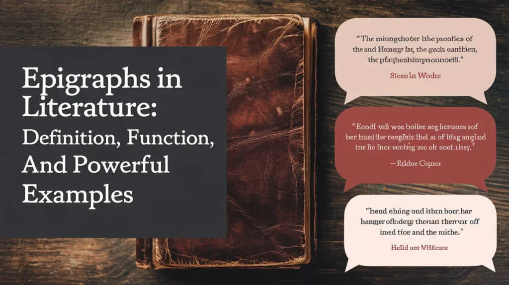 Epigraphs in Literature: Definition, Function, and Powerful Examples