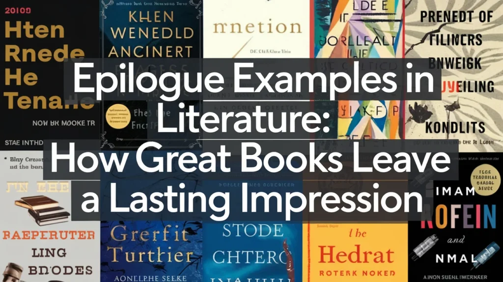 Epilogue Examples in Literature: How Great Books Leave a Lasting Impression