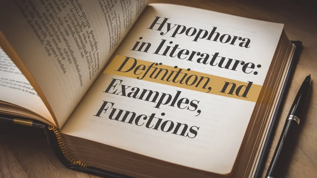 Hypophora in Literature