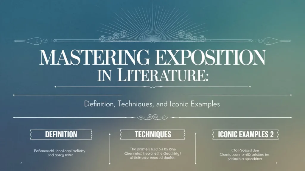 Mastering Exposition in Literature: Definition, Techniques, and Iconic Examples