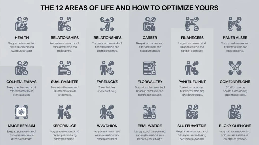 The 12 areas of life and how to optimize yours