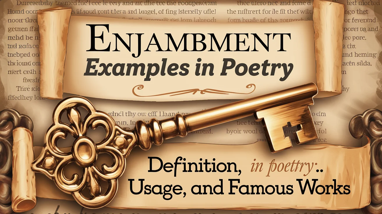 Enjambment Examples in Poetry: Definition, Usage, and Famous Works