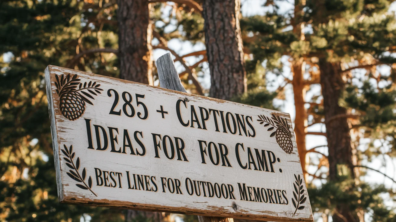 285 + Captions Ideas for Camp: Best Lines for Outdoor Memories