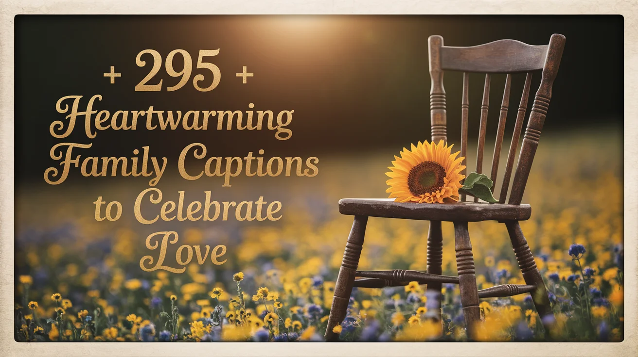 295 + Heartwarming Family Captions to Celebrate Love