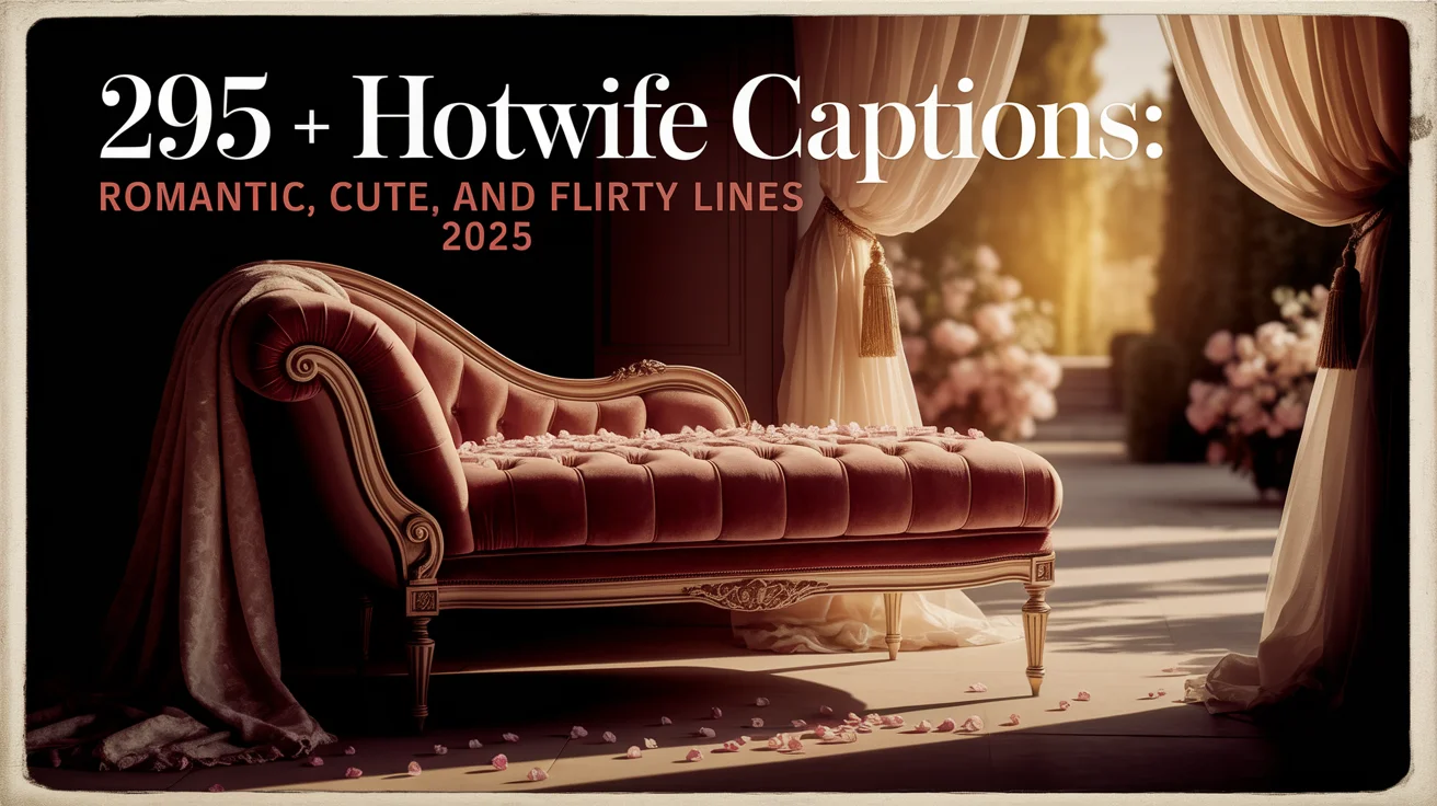 295 + Hotwife Captions: Romantic, Cute, and Flirty Lines 2025
