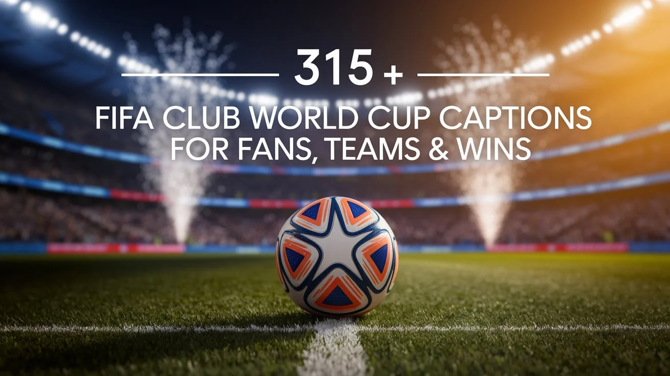 315 + Best FIFA Club World Cup Captions for Fans, Teams & Wins
