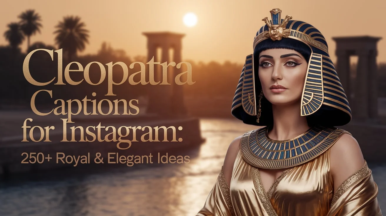 Cleopatra Captions for Instagram: 250+ Royal & Elegant Ideas