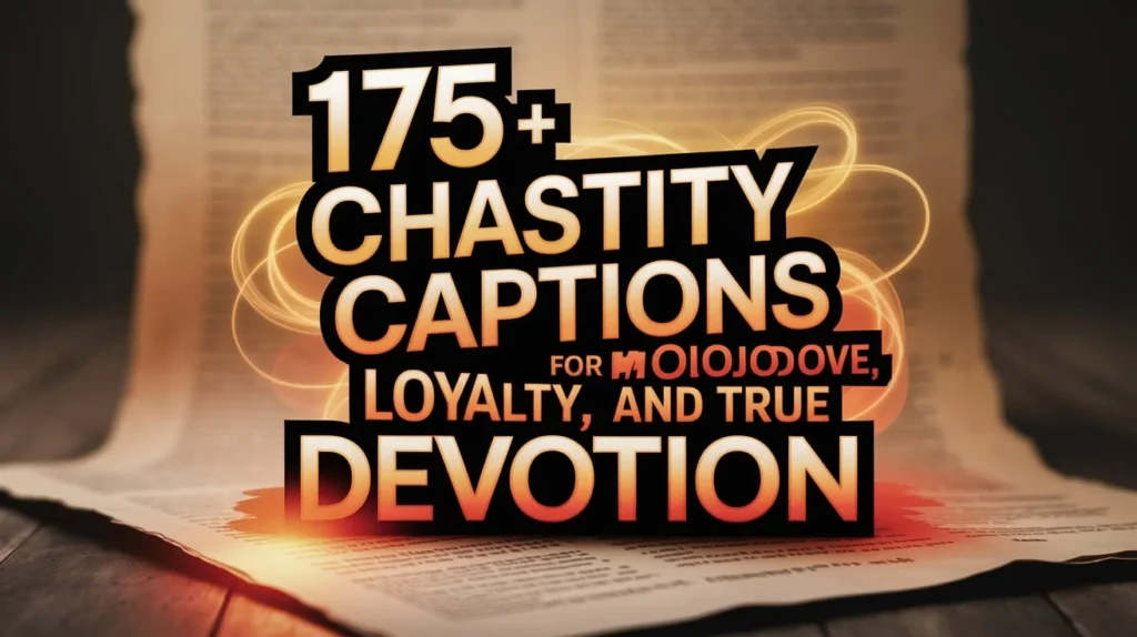 175 + Chastity Captions for Love, Loyalty, and True Devotion